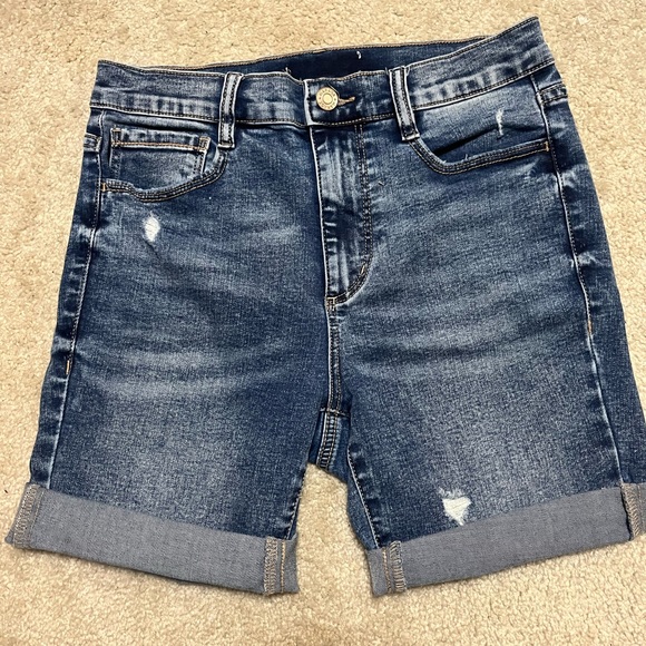 Garage High Rise Cutoff Jean Shorts - Picture 1 of 4